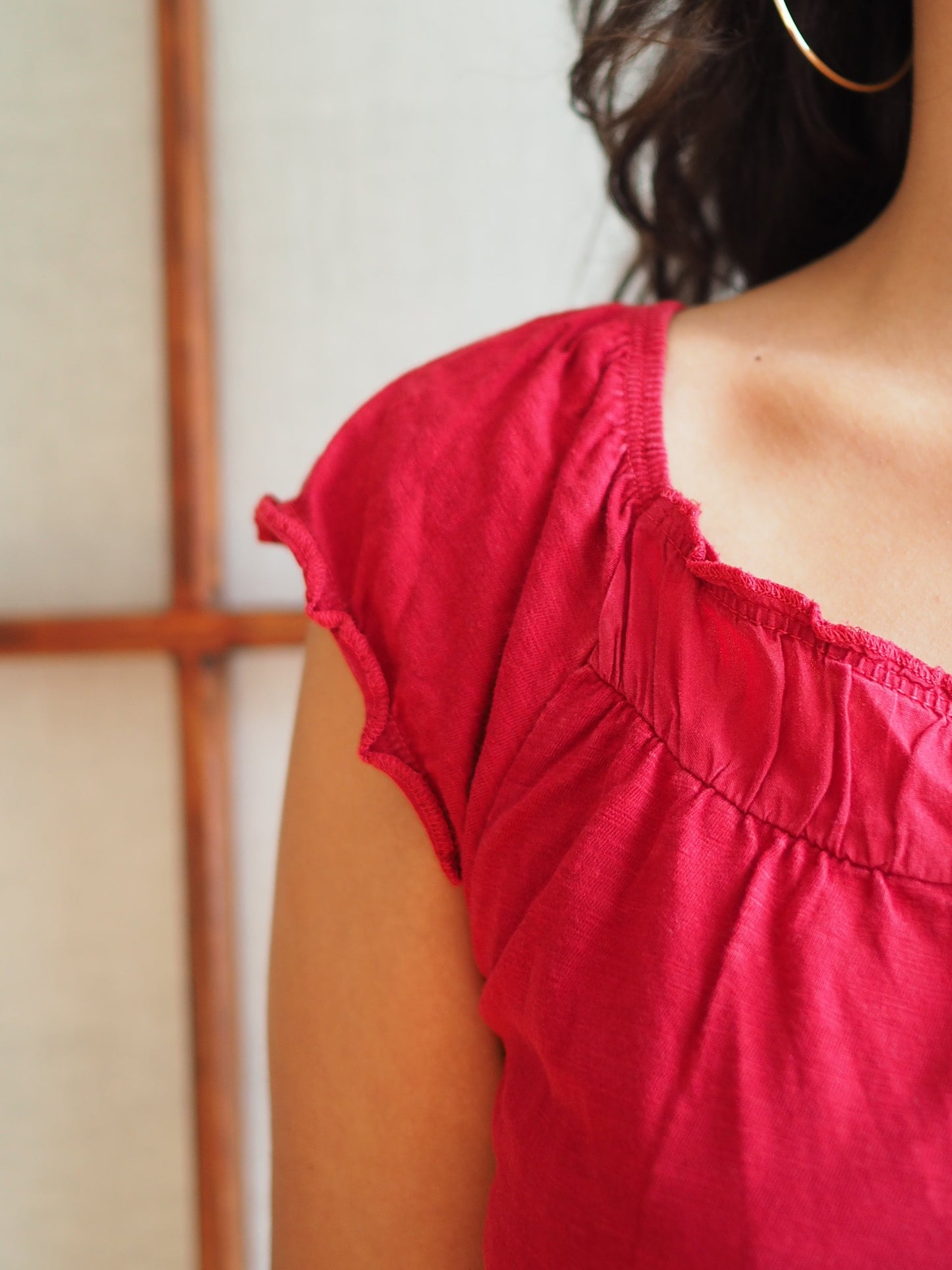 boatneck bomulds-tee