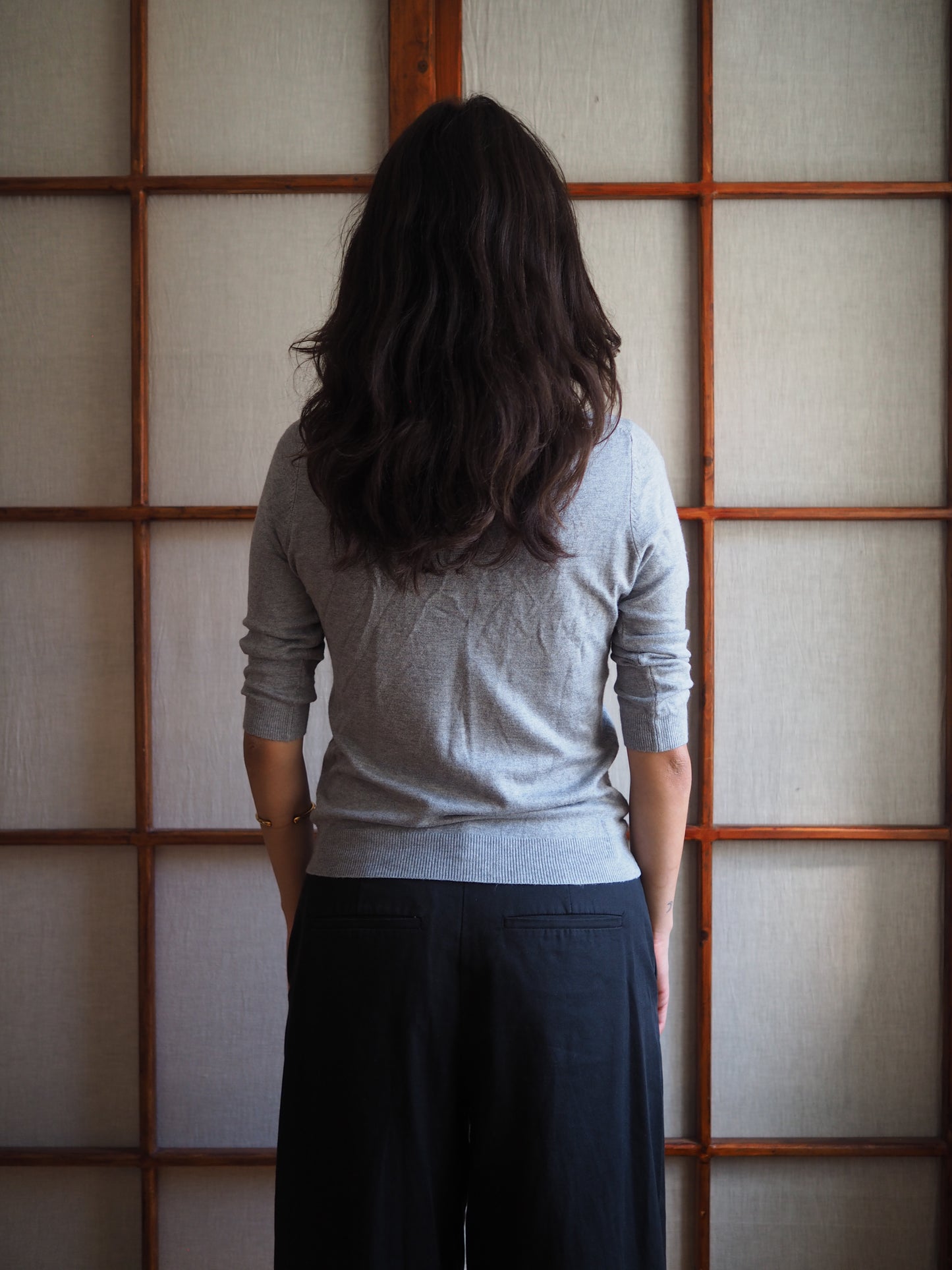 fitted strikket bluse