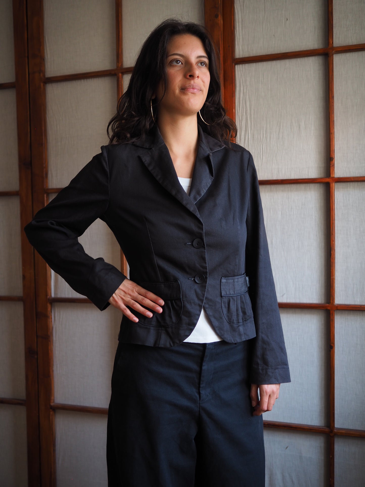 gråsort blazer