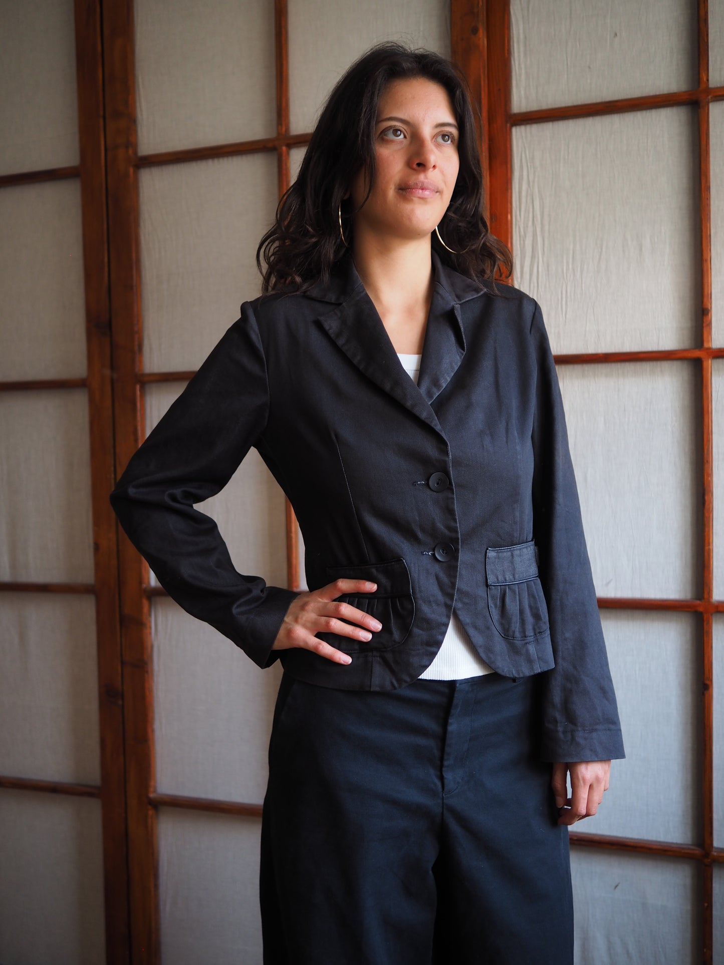 gråsort blazer