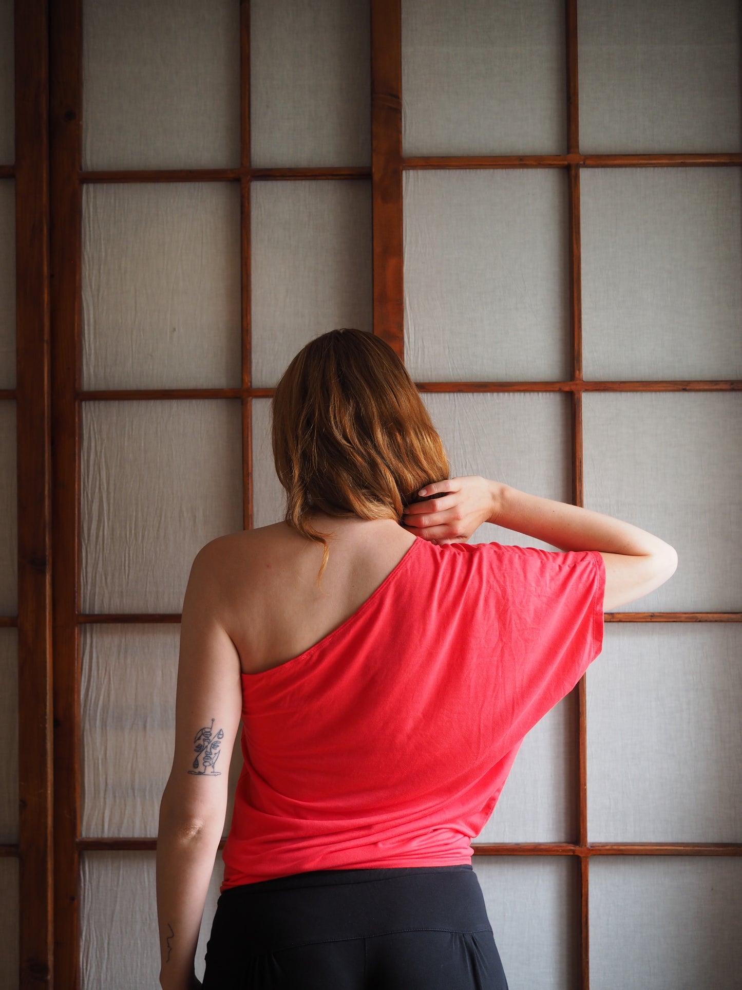 slouchy koral-top