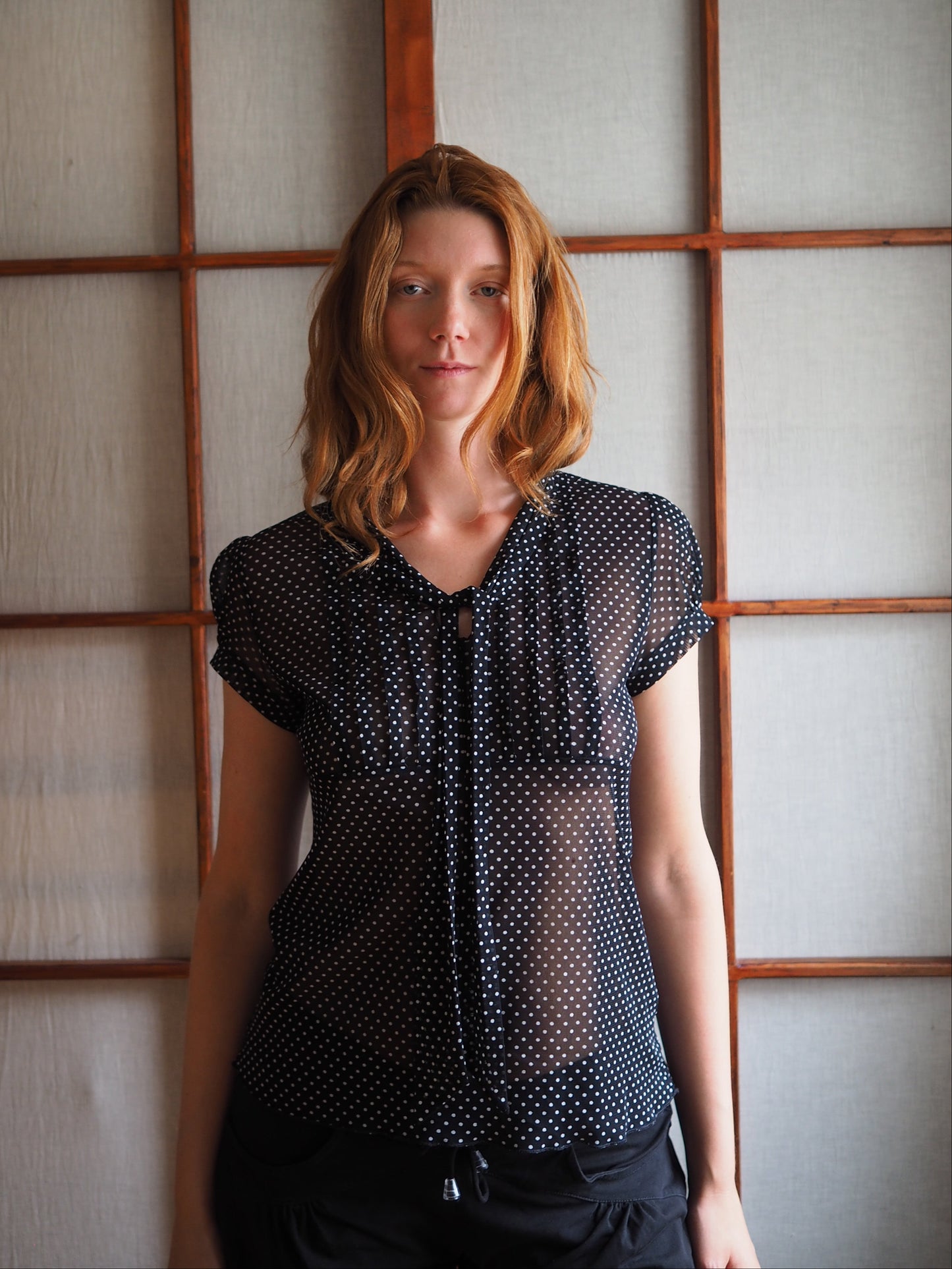 sheer prikket top