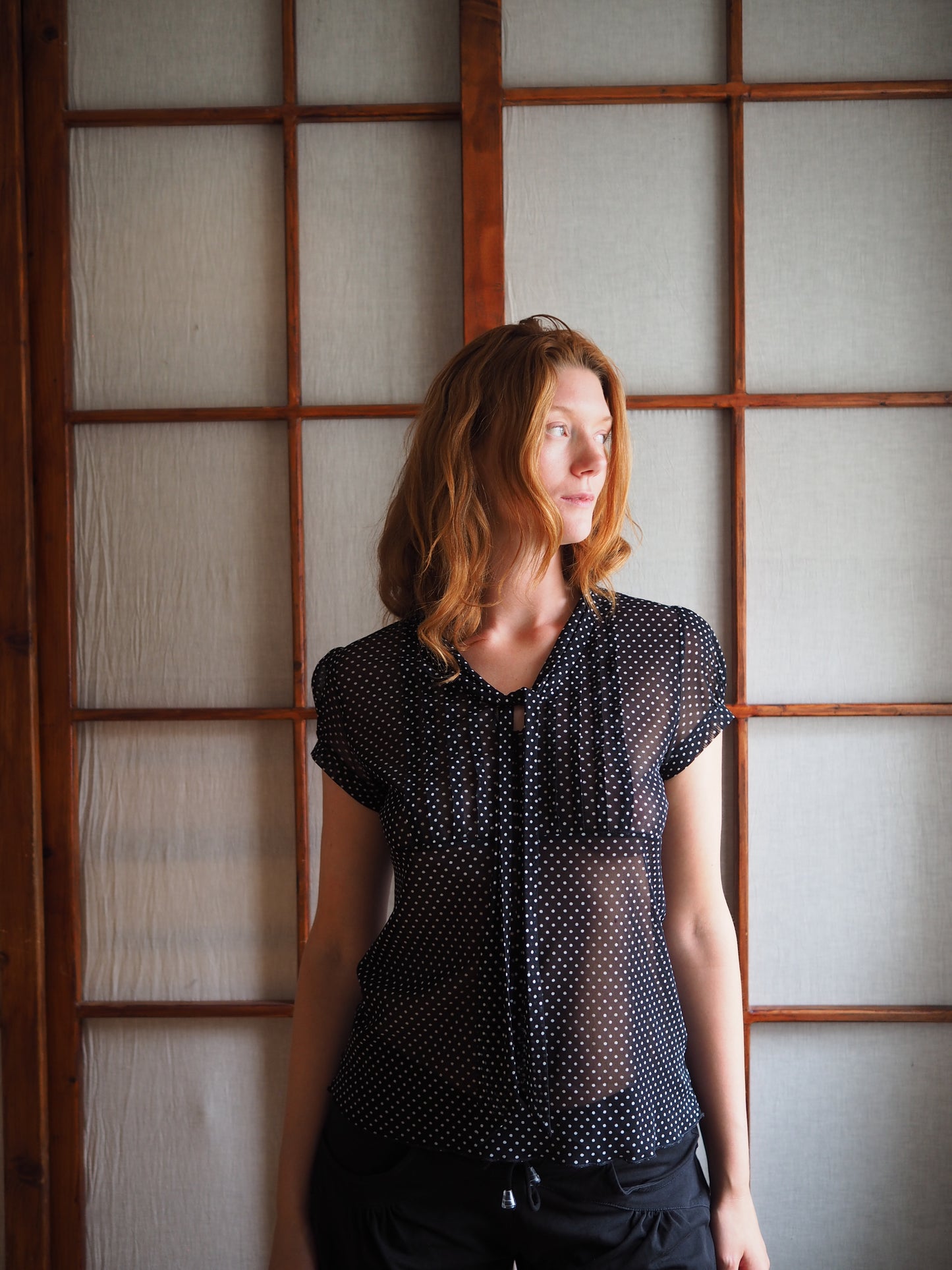 sheer prikket top