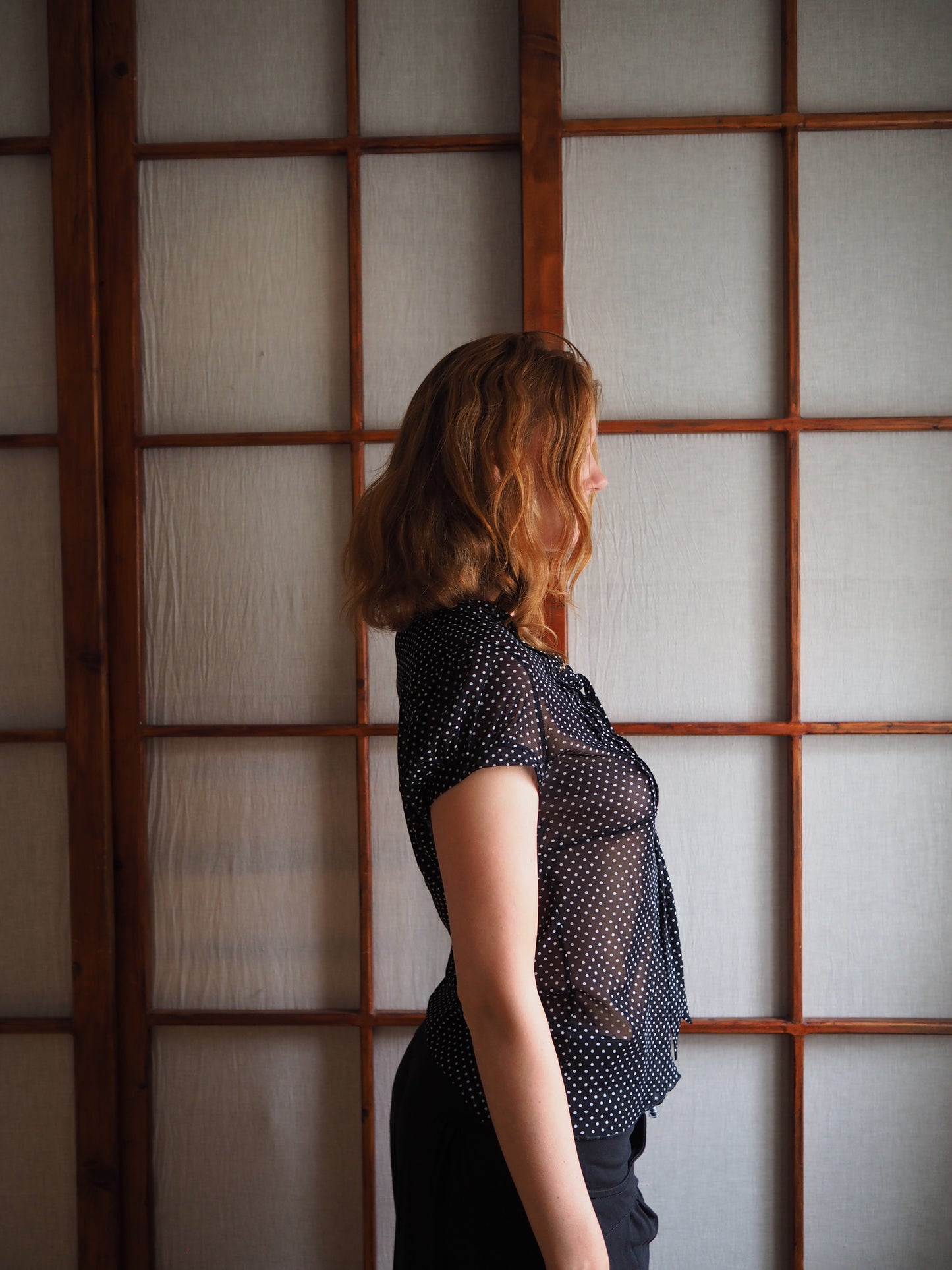 sheer prikket top