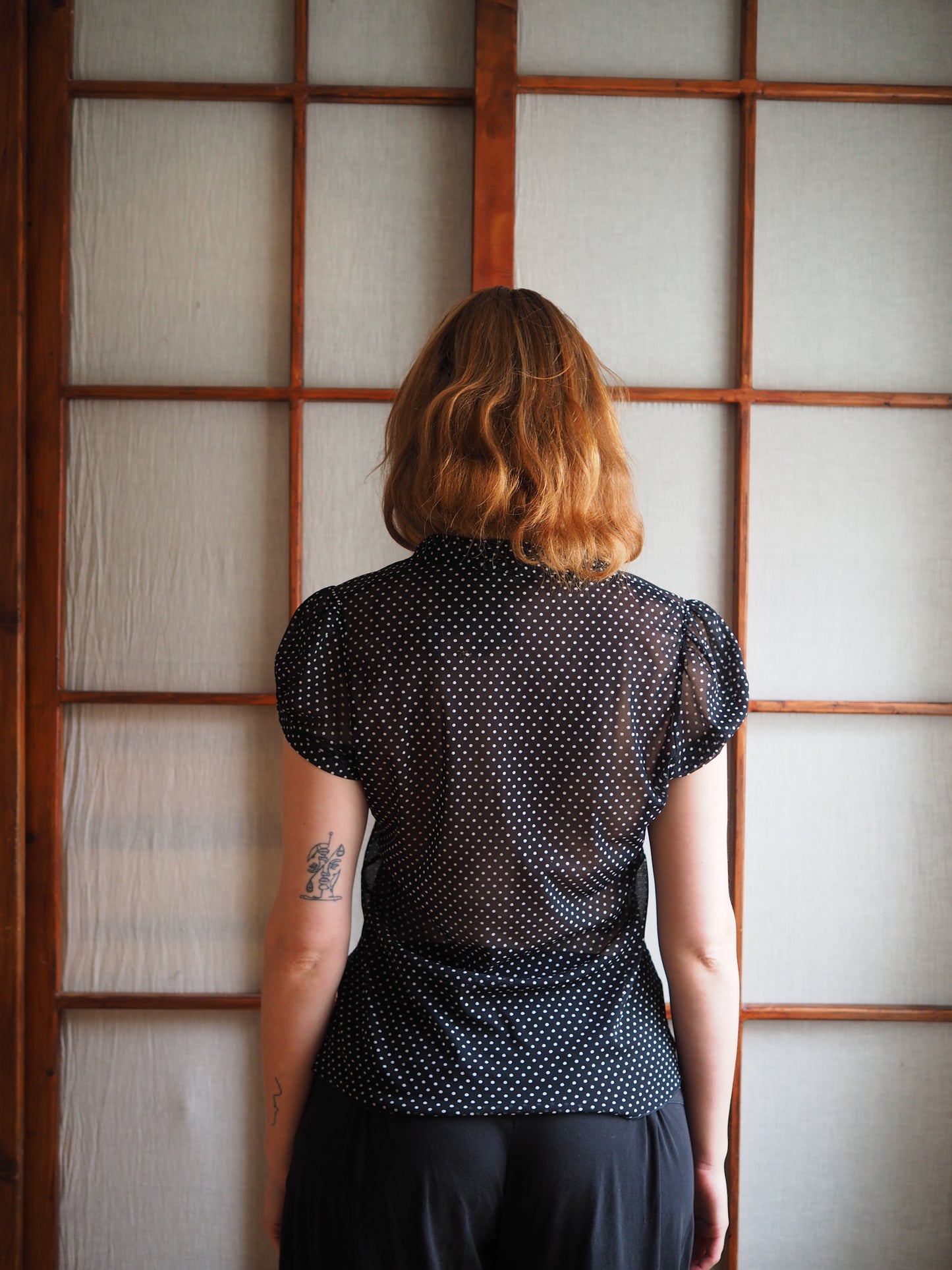 sheer prikket top