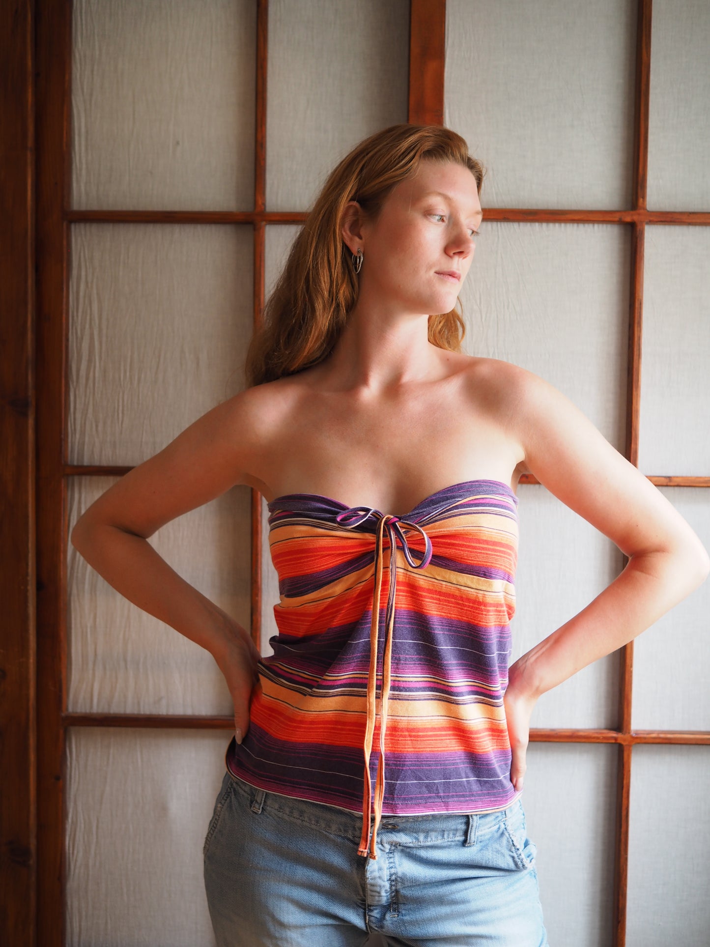 stribet tube-top