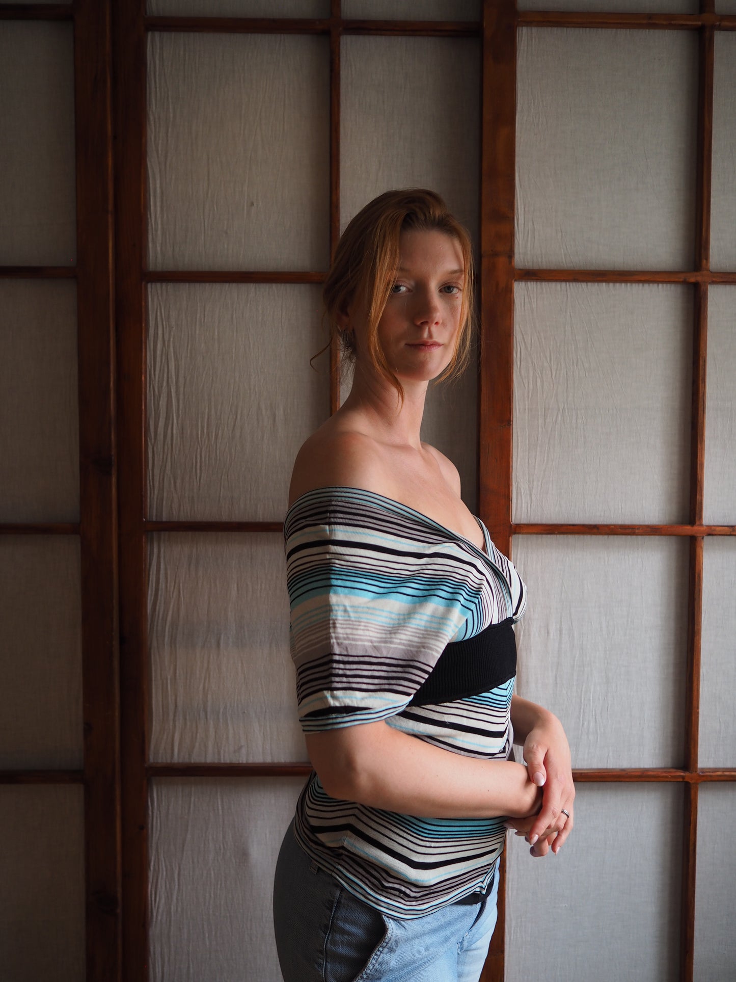 karen millen off shoulder top
