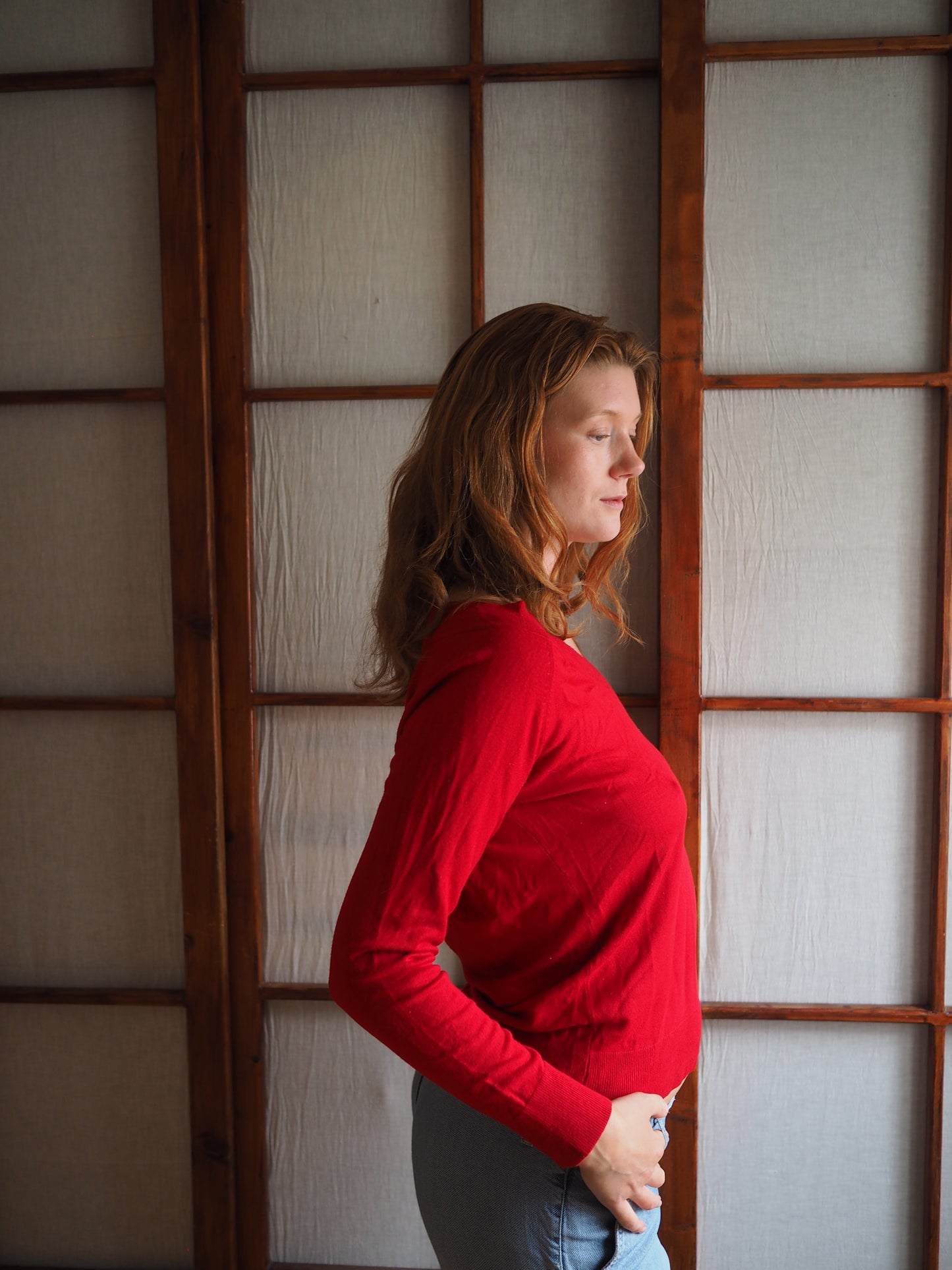 rød pullover
