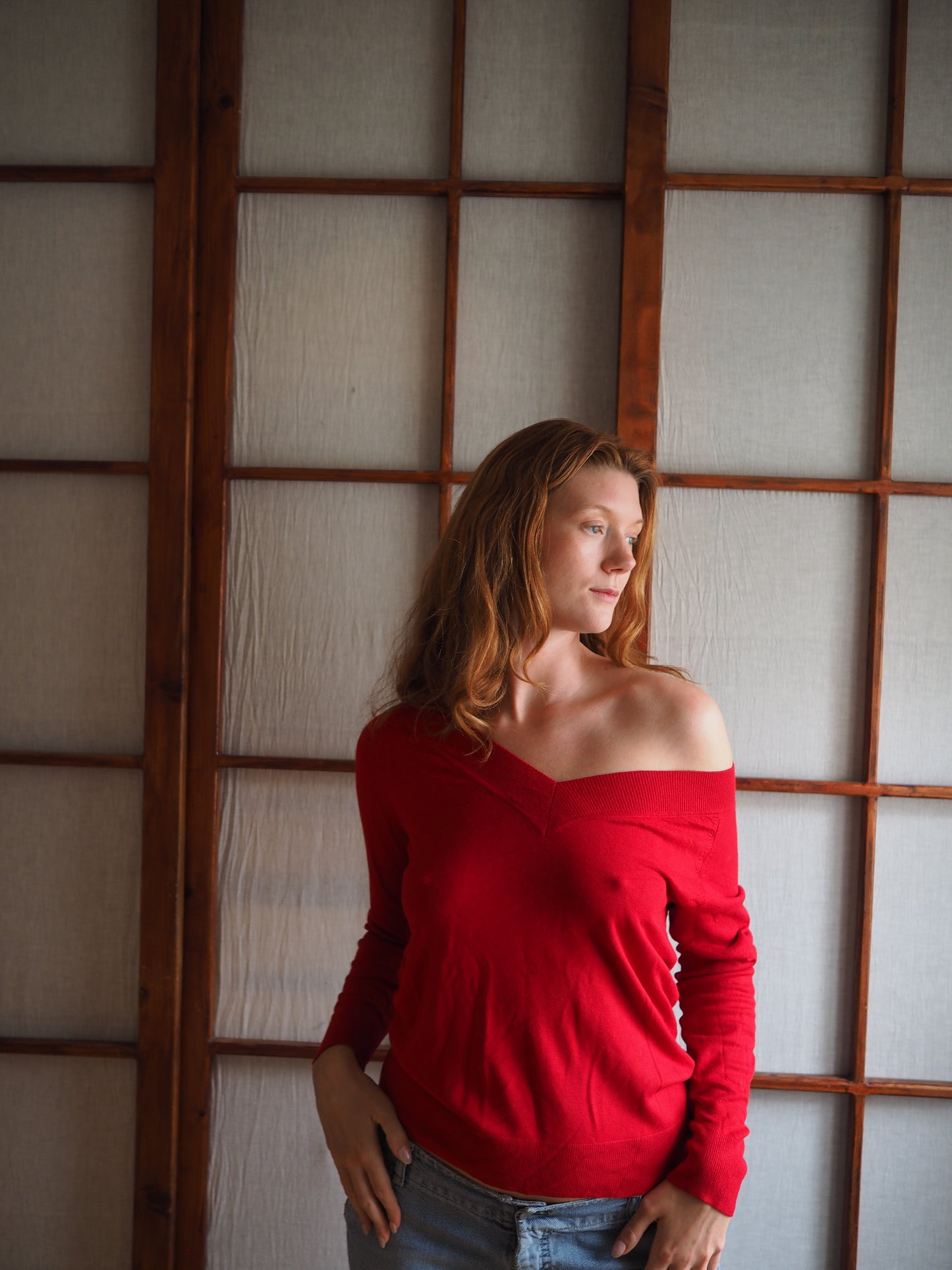 rød pullover