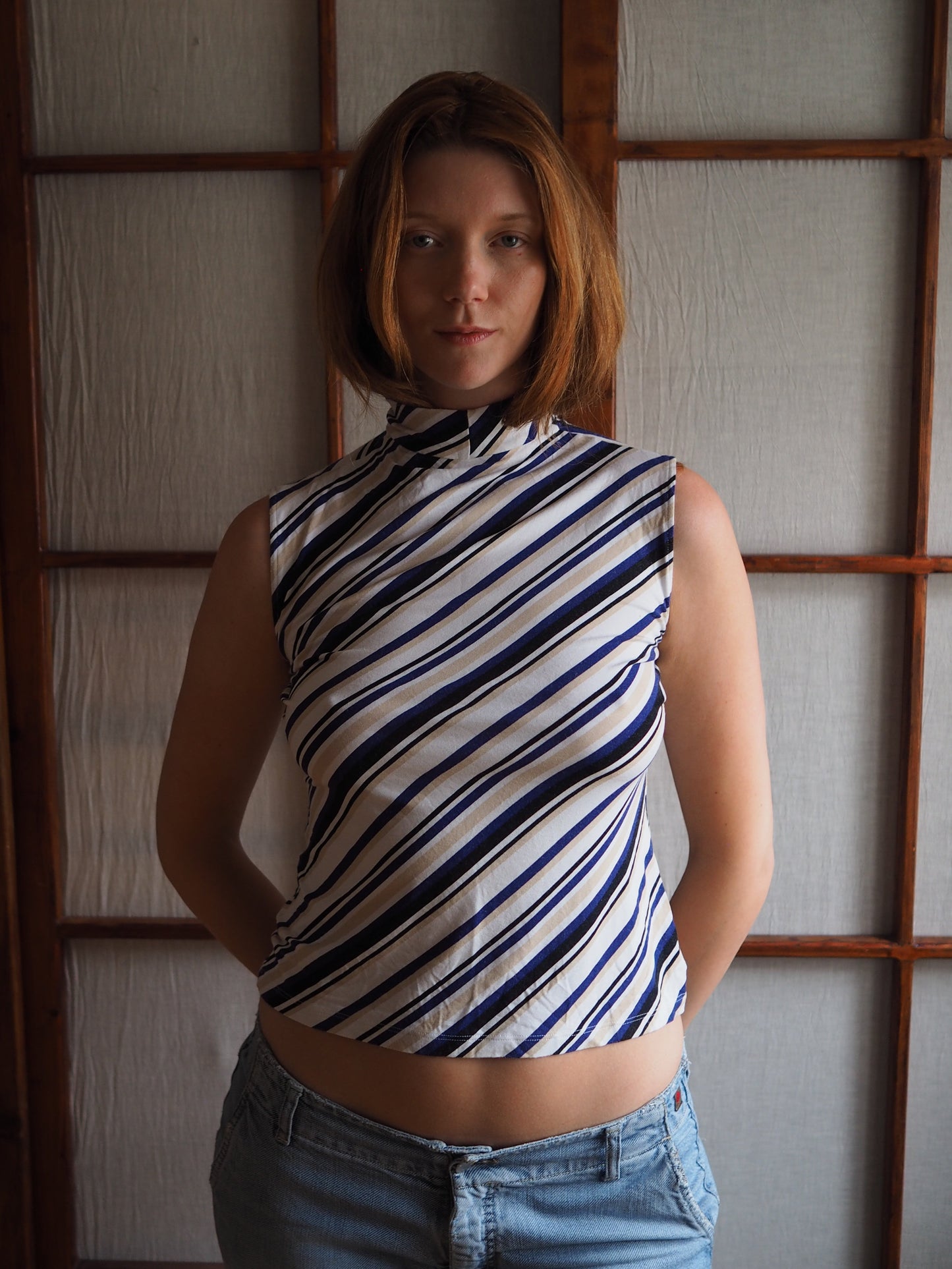 stribet top