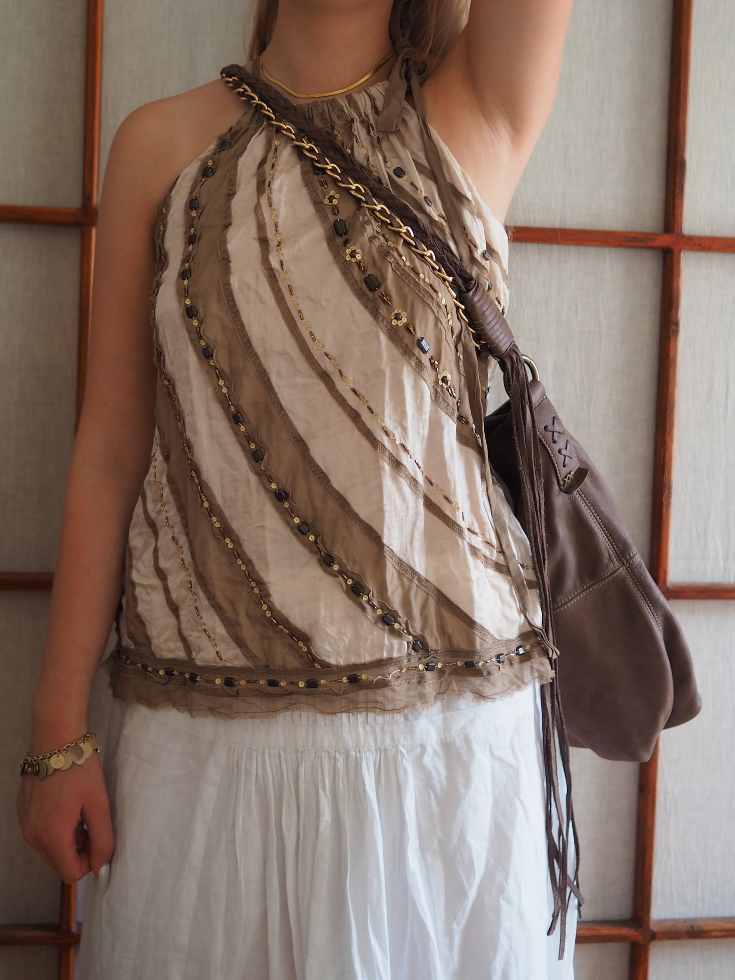 rummelig crossbody-lædertaske